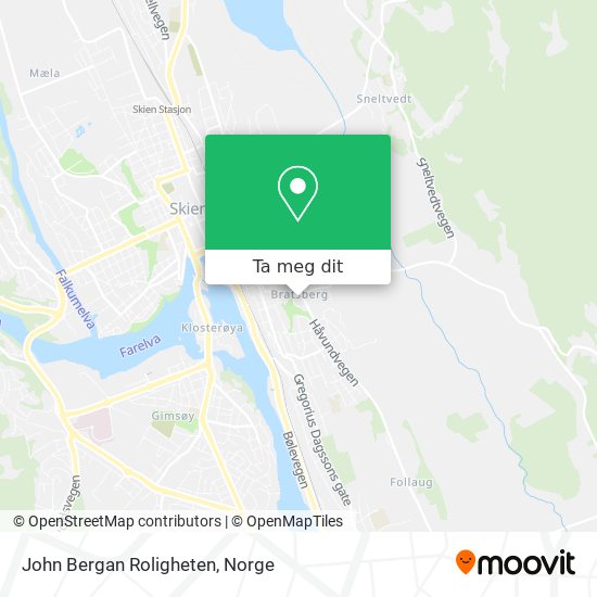 John Bergan Roligheten kart