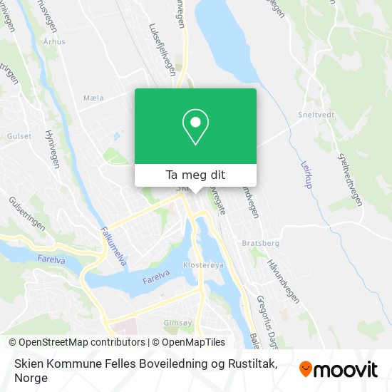 Skien Kommune Felles Boveiledning og Rustiltak kart