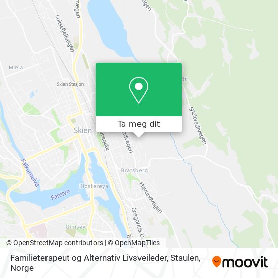 Familieterapeut og Alternativ Livsveileder, Staulen kart
