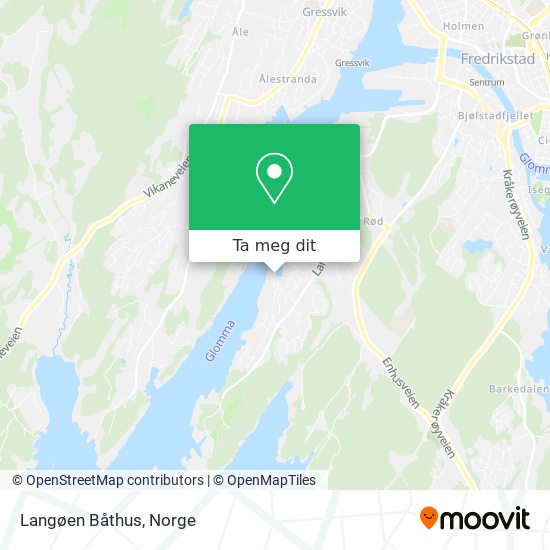 Langøen Båthus kart