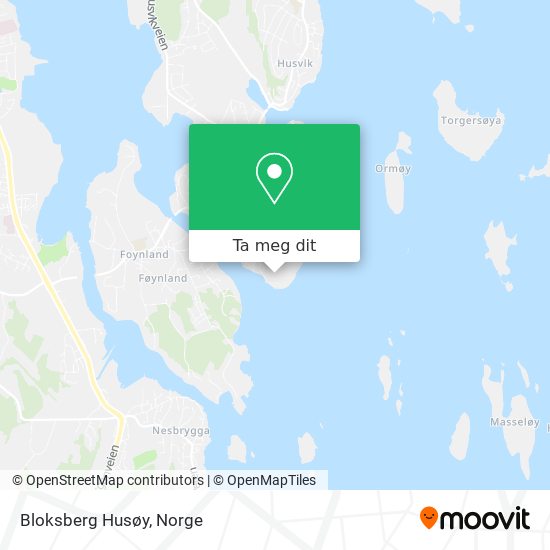 Bloksberg Husøy kart