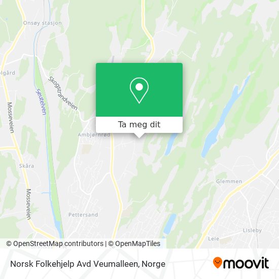 Norsk Folkehjelp Avd Veumalleen kart