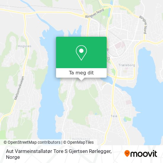 Aut Varmeinstallatør Tore S Gjertsen Rørlegger kart