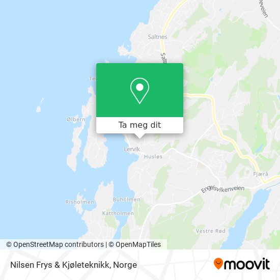 Nilsen Frys & Kjøleteknikk kart