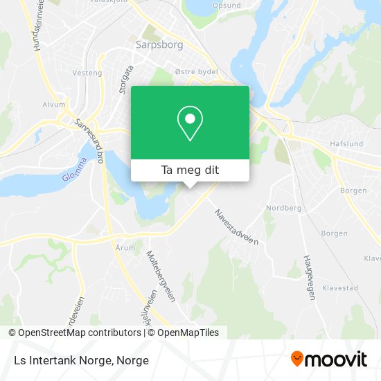 Ls Intertank Norge kart