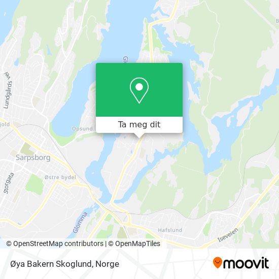 Øya Bakern Skoglund kart