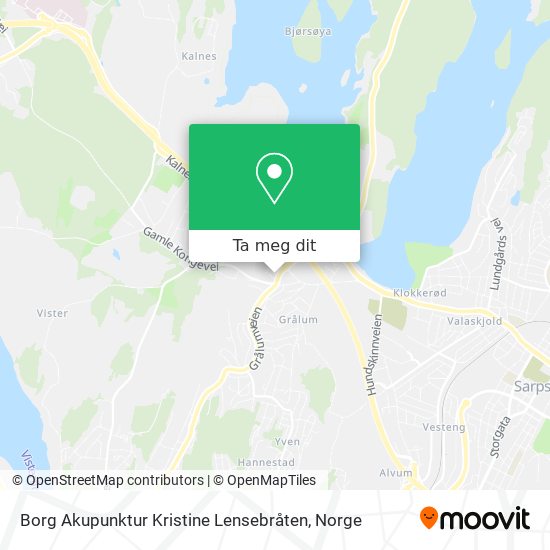 Borg Akupunktur Kristine Lensebråten kart