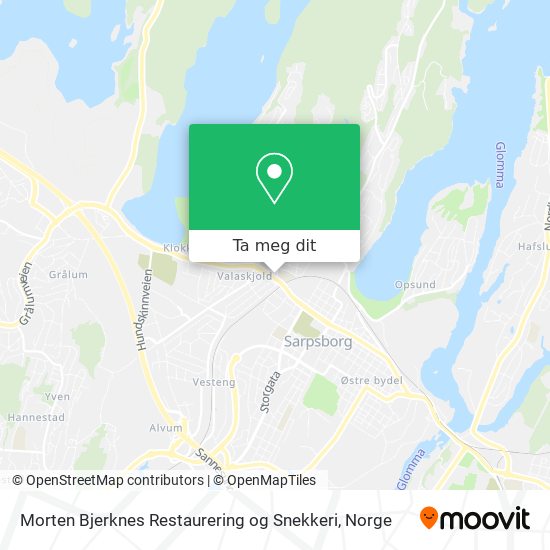 Morten Bjerknes Restaurering og Snekkeri kart