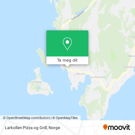 Larkollen Pizza og Grill kart