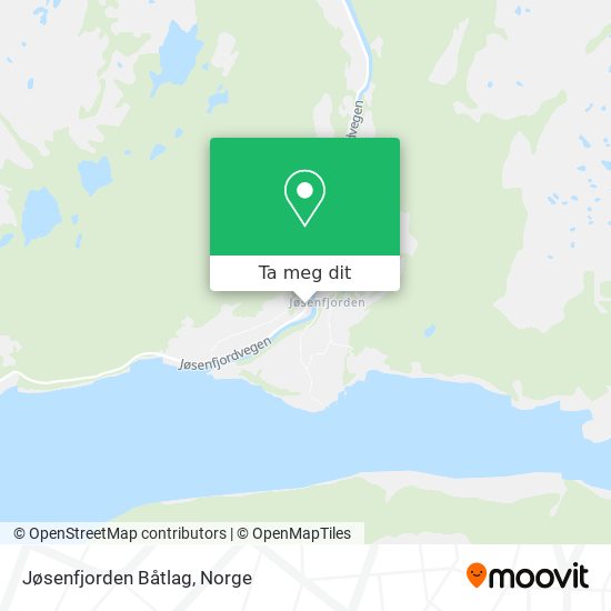 Jøsenfjorden Båtlag kart