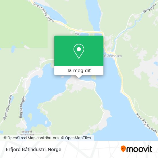 Erfjord Båtindustri kart