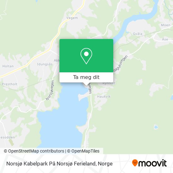 Norsjø Kabelpark På Norsjø Ferieland kart