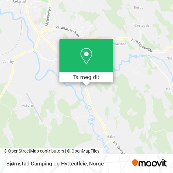 Bjørnstad Camping og Hytteutleie kart