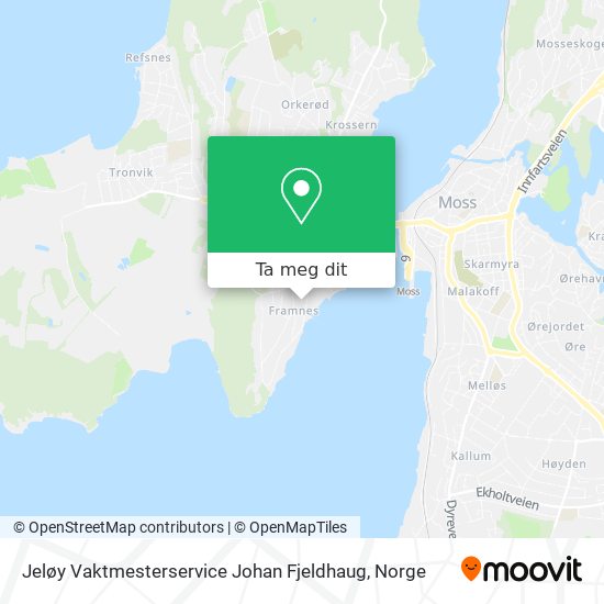Jeløy Vaktmesterservice Johan Fjeldhaug kart