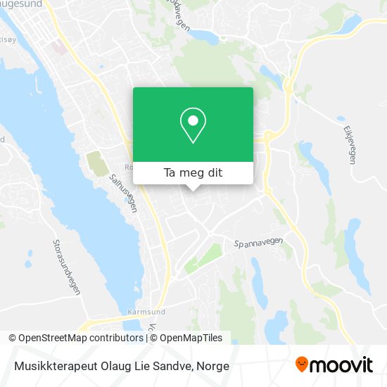 Musikkterapeut Olaug Lie Sandve kart