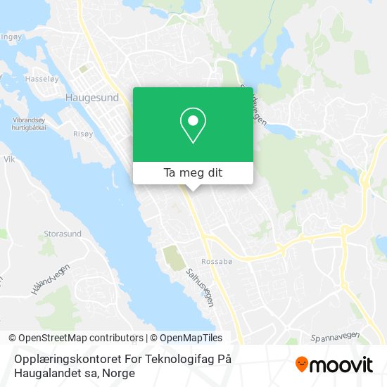 Opplæringskontoret For Teknologifag På Haugalandet sa kart