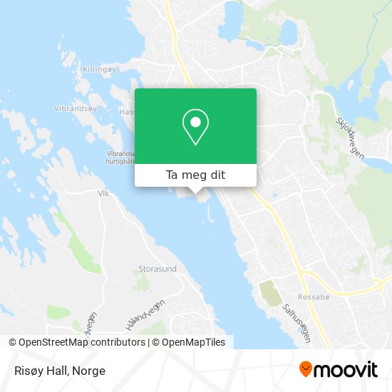 Risøy Hall kart