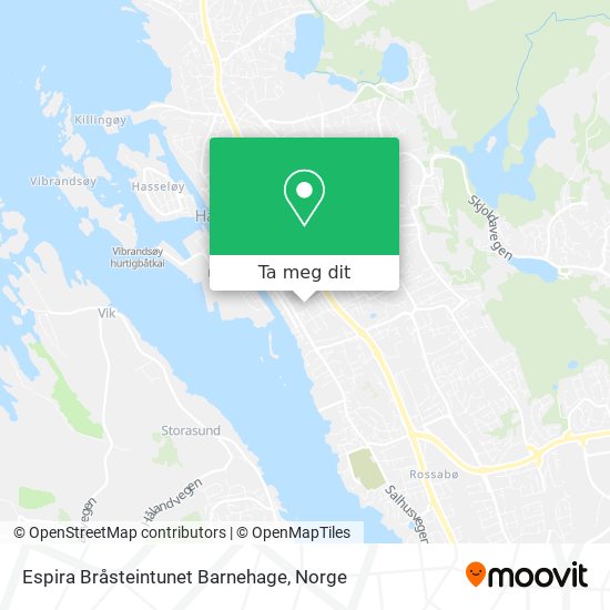 Espira Bråsteintunet Barnehage kart