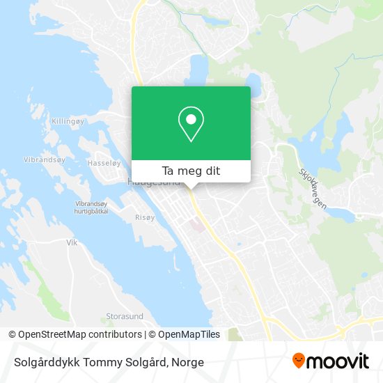 Solgårddykk Tommy Solgård kart