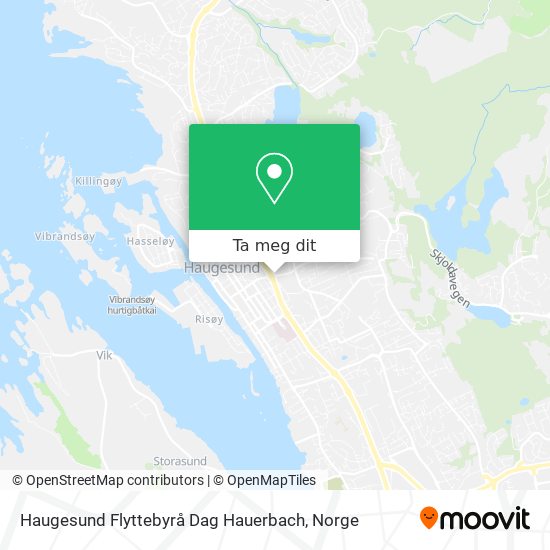 Haugesund Flyttebyrå Dag Hauerbach kart