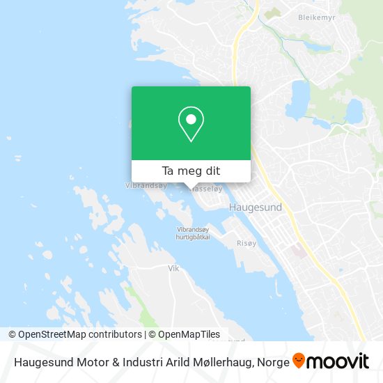 Haugesund Motor & Industri Arild Møllerhaug kart