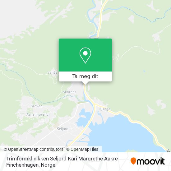 Trimformklinikken Seljord Kari Margrethe Aakre Finchenhagen kart