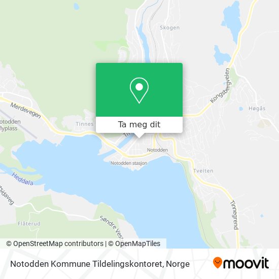 Notodden Kommune Tildelingskontoret kart