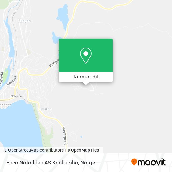 Enco Notodden AS Konkursbo kart