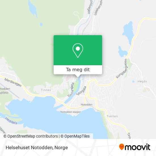 Helsehuset Notodden kart