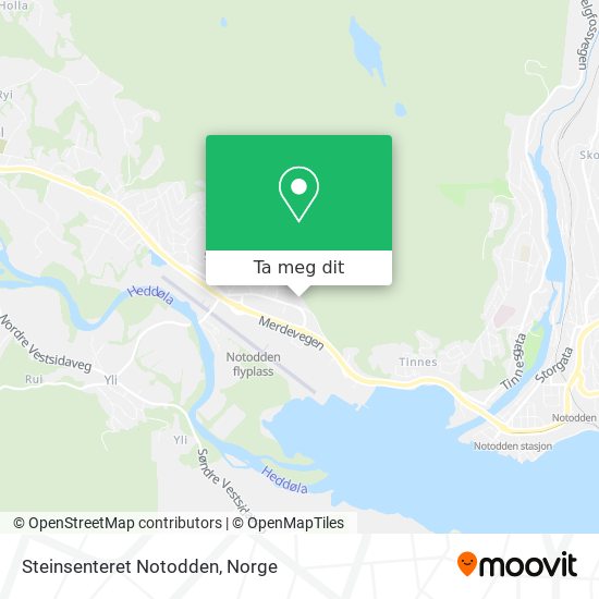Steinsenteret Notodden kart