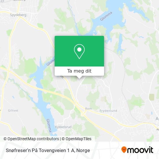 Snøfreser'n På Tovengveien 1 A kart