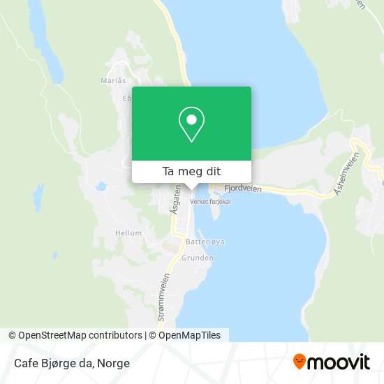 Cafe Bjørge da kart