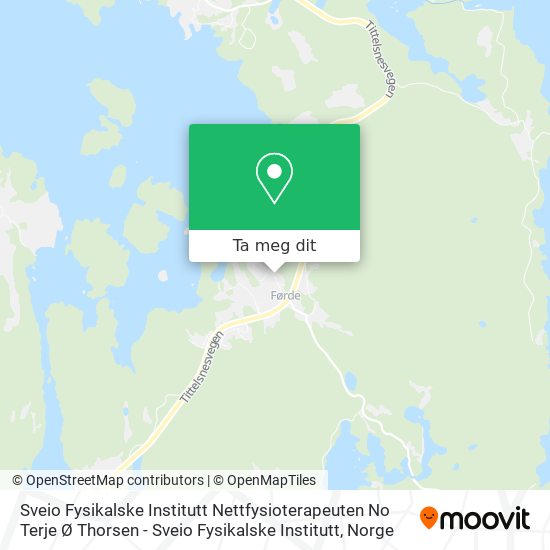 Sveio Fysikalske Institutt Nettfysioterapeuten No Terje Ø Thorsen - Sveio Fysikalske Institutt kart