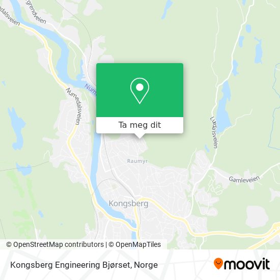 Kongsberg Engineering Bjørset kart