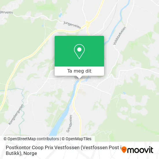 Postkontor Coop Prix Vestfossen (Vestfossen Post i Butikk) kart