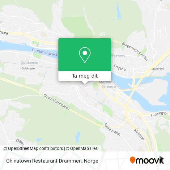 Chinatown Restaurant Drammen kart