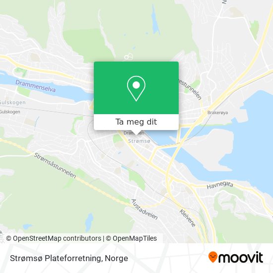 Strømsø Plateforretning kart