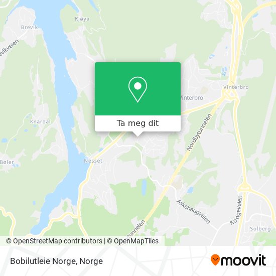 Bobilutleie Norge kart
