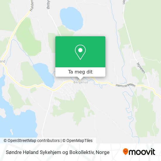 Søndre Høland Sykehjem og Bokollektiv kart