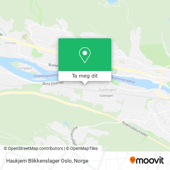 Haukjem Blikkenslager Oslo kart