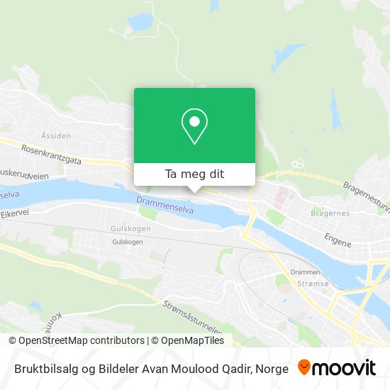 Bruktbilsalg og Bildeler Avan Moulood Qadir kart