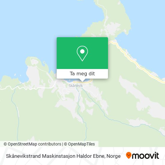 Skånevikstrand Maskinstasjon Haldor Ebne kart