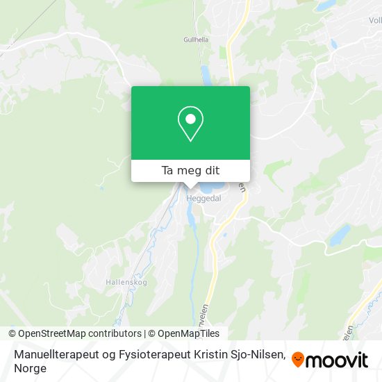 Manuellterapeut og Fysioterapeut Kristin Sjo-Nilsen kart