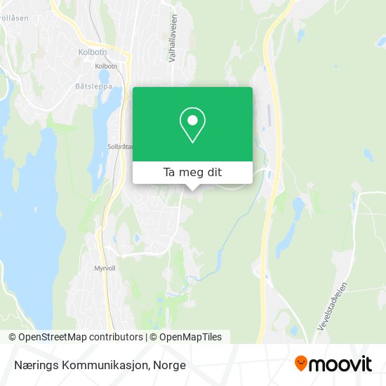 Nærings Kommunikasjon kart