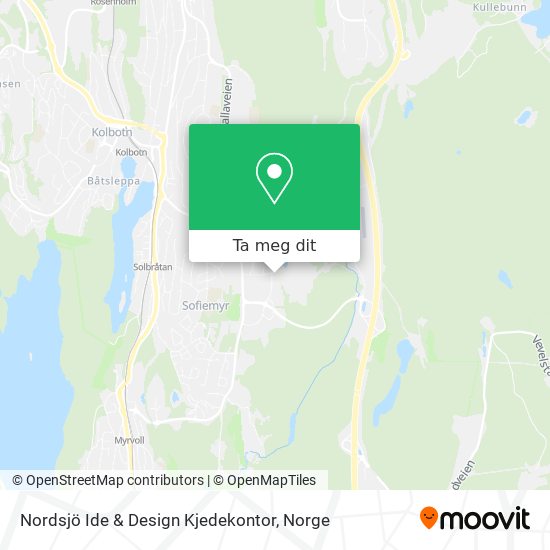 Nordsjö Ide & Design Kjedekontor kart