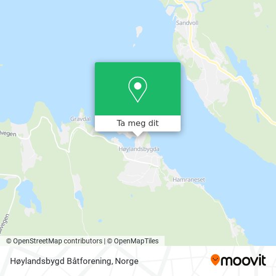 Høylandsbygd Båtforening kart