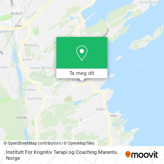 Institutt For Kognitiv Terapi og Coaching Marents kart