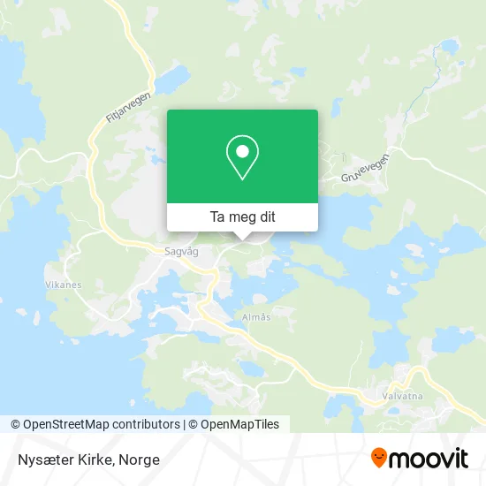 Nysæter Kirke kart