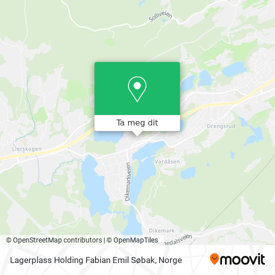 Lagerplass Holding Fabian Emil Søbak kart