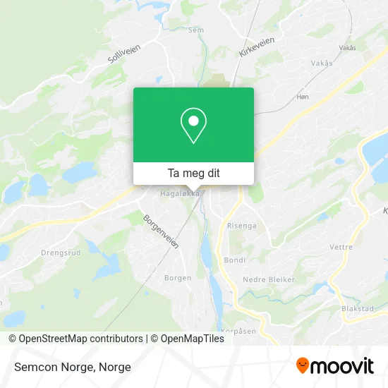 Semcon Norge kart